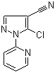 structure of CAS# 104771-35-9, 5-氯-1-(2-吡啶基)-1H-吡唑-4-甲腈