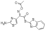 CAS # 104797-47-9, 2-Mercaptobenzothiazolyl (Z)-2-(2-amino-4-thiazolyl)-2-acetyloxyiminoacetate