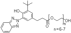 CAS # 104810-48-2, Tinuvin-1130, [3-[3-(2H-Benzotriazol-2-yl)-5-(1,1-dimethylethyl)-4-hydroxyphenyl]-1-oxopropyl]-hydroxypoly(oxo-1,2-ethanediyl)
