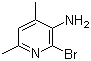structure of CAS# 104829-98-3, 3-氨基-2-溴-4,6-二甲基吡啶