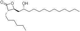 (3S,4S)-3-Hexyl-4-[(2R)-2-hydroxytridecyl]-2-oxetanone molecular structure (CAS 104872-06-2)