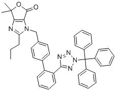 structure of CAS# 1048948-15-7, Olmesartan medoxomil Cyclic impurty N2-Trityl