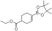 CAS # 1049004-32-1, 1-Ethoxycarbonylcyclohex-3-ene-4-boronic acid pinacol ester, 4-(4,4,5,5-Tetramethyl-[1,3,2]dioxaborolan-2-yl)cyclohex-3-ene-1-carboxylic acid ethyl ester