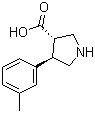 CAS # 1049727-99-2, (3S,4R)-4-m-Tolylpyrrolidine-3-carboxylic acid