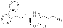CAS 登录号：1050501-65-9, (2S)-2-[[芴甲氧羰基]氨基]-2-甲基-6-庚炔酸