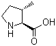 structure of CAS# 10512-89-7, (2S,3S)-3-甲基吡咯烷-2-甲酸