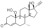 CAS # 105186-34-3, (7alpha,17alpha)-19-Hydroperoxy-17-hydroxy-7-methyl-19-norpregn-4-en-20-yn-3-one