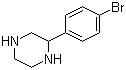 structure of CAS# 105242-07-7, 2-(4-溴苯基)哌嗪