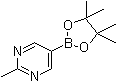CAS # 1052686-67-5, 2-Methylpyrimidine-5-boronic acid pinacol ester, 2-Methyl-5-(4,4,5,5-tetramethyl-1,3,2-dioxaborolan-2-yl)pyrimidine