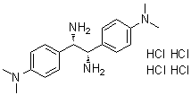 structure of CAS# 1052707-21-7, (1S,2S)-1,2-二[4-(二甲基氨基)苯基]-1,2-乙二胺四盐酸盐