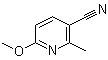 structure of CAS# 105277-11-0, 6-Methoxy-2-methyl-3-pyridinecarbonitrile