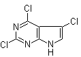 structure of CAS# 1053228-28-6, 2,4,5-三氯-7H-吡咯并[2,3-d]嘧啶