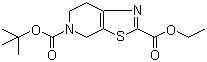 structure of CAS# 1053656-51-1, 6,7-二氢噻唑并[5,4-c]吡啶-2,5(4H)-二甲酸 5-叔丁酯 2-乙酯