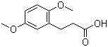 structure of CAS# 10538-49-5, 3-(2,5-二甲氧基苯基)丙酸