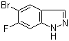 structure of CAS# 105391-70-6, 5-溴-6-氟-1H-吲唑