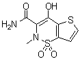 CAS # 105410-48-8, 4-Hydroxy-2-methyl-2H-thieno[2,3-e]-1,2-thiazine-3-carboxamide 1,1-dioxide