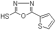 structure of CAS# 10551-15-2, 5-(2-噻吩基)-1,3,4-恶二唑-2-硫醇