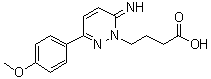 CAS # 105538-73-6, 6-Imino-3-(4-methoxyphenyl)-1(6H)-pyridazinebutanoic acid