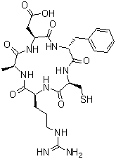 CAS # 1055991-02-0, Cyclo(L-alanyl-L-alpha-aspartyl-D-phenylalanyl-L-cysteinyl-L-arginyl)