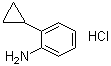 structure of CAS# 1056454-83-1, 2-环丙基苯胺盐酸盐