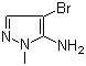 CAS # 105675-85-2, 5-Amino-4-bromo-1-methylpyrazole, 4-Bromo-2-methyl-2H-pyrazol-3-ylamine, 3-Amino-4-bromo-2-methylpyrazole
