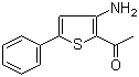 structure of CAS# 105707-24-2, 2-Acetyl-3-amino-5-phenylthiophene