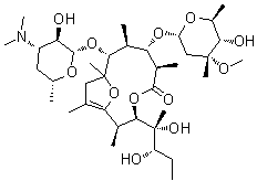 structure of CAS# 105882-69-7, 伪红霉素 A 烯醇醚