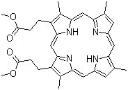CAS # 10589-94-3, Pyroporphyrin dimethyl ester, Deuteroporphyrin IX dimethyl ester, Dimethyl 3,7,12,17-tetramethyl-21H,23H-porphine-2,18-dipropionate