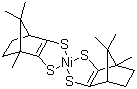 CAS # 105892-90-8, 1,7,7-Trimethylbicyclo[2.2.1]hept-2-ene-2,3-dithiol nickel complex, Bis[1,7,7-trimethylbicyclo[2.2.1]hept-2-ene-2,3-dithiolato(2-)-S,S']nickel