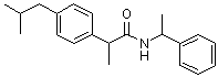 structure of CAS# 105959-56-6, 2-(4-异丁基苯基)-N-(1-苯基乙基)丙酰胺