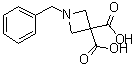 CAS # 106014-87-3, 1-(Phenylmethyl)-3,3-azetidinedicarboxylic acid