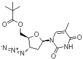 CAS # 106060-79-1, 3'-Azido-3'-deoxythymidine 5'-(2,2-dimethylpropanoate), AZT 5'-pivalate