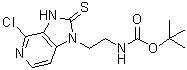 CAS 登录号：1061318-68-0, [2-(4-氯-2-硫代-2,3-二氢咪唑并[4,5-c]吡啶-1-基)乙基]氨基甲酸叔丁酯