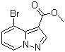 structure of CAS# 1062368-71-1, 4-溴吡唑并[1,5-a]吡啶-3-羧酸甲酯