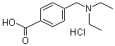 CAS # 106261-54-5, 4-[(Diethylamino)methyl]benzoic acid hydrochloride