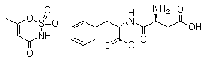 CAS # 106372-55-8, Acesulfame-Aspartame salt, 6-Methyl-1,2,3-oxathiazin-4(3H)-one 2,2-dioxide compd. with L-alpha-aspartyl-L-phenylalanine 2-methyl ester (1:1), Twinsweet, Twinsweet LA