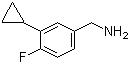 structure of CAS# 1063733-90-3, 3-环丙基-4-氟苯甲胺