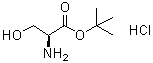 structure of CAS# 106402-41-9, tert-Butyl L-serinate hydrochloride
