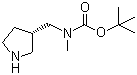 CAS # 1064052-00-1, N-Methyl-N-[(3S)-3-pyrrolidinylmethyl]carbamic acid tert-butyl ester