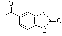 structure of CAS# 106429-59-8, 2,3-Dihydro-2-oxo-1H-benzimidazole-5-carboxaldehyde