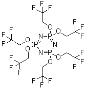 Hexakis(2,2,2-trifluoroethoxy)cyclotriphosphazene molecular structure (CAS 1065-05-0)