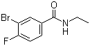 structure of CAS# 1065073-98-4, 3-溴-N-乙基-4-氟-苯甲酰胺