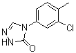 structure of CAS# 1065074-18-1, 4-(3-氯-4-甲基苯基)-2,4-二氢-3H-1,2,4-三唑-3-酮