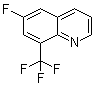 structure of CAS# 1065074-24-9, 6-氟-8-(三氟甲基)喹啉