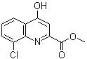 structure of CAS# 1065074-57-8, 8-氯-4-羟基-2-喹啉羧酸甲酯