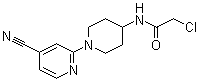 CAS 登录号：1065484-51-6, 2-氯-N-[1-(4-氰基-2-吡啶基)-4-哌啶基]乙酰胺
