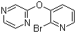 structure of CAS# 1065484-64-1, 2-[(2-溴-3-吡啶基)氧基]吡嗪