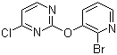 structure of CAS# 1065484-67-4, 2-[(2-溴-3-吡啶基)氧基]-4-氯嘧啶