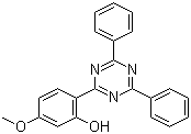 structure of CAS# 106556-36-9, 2-(4,6-二苯基-1,3,5-三嗪-2-基)-5-(甲氧基)苯酚