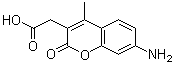 structure of CAS# 106562-32-7, 7-Amino-4-methylcoumarin-3-acetic acid